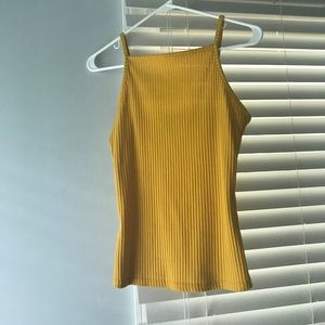 yellow halter top
